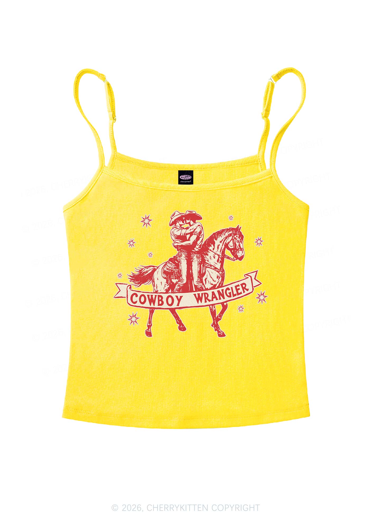 Cowboy Wrangler Pride Y2K Spaghetti Strap Cami Cherrykitten