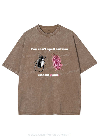 Autism Insect Y2K Shirts Washed Tee Cherrykitten