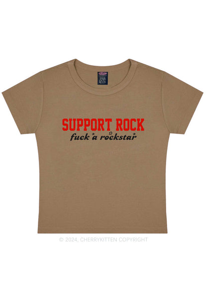 Support Rock Y2K Baby Tee Cherrykitten