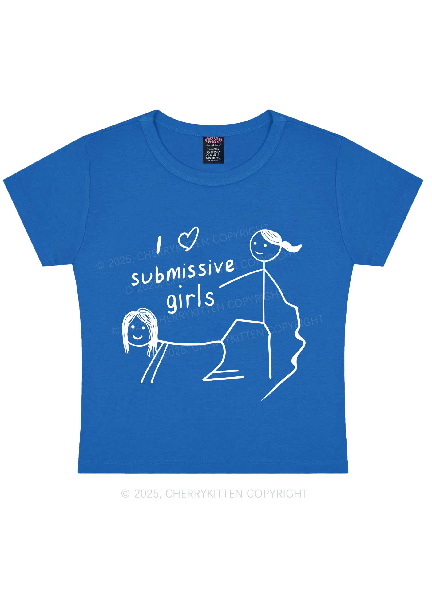 I Love S Girls Pride Y2K Baby Tee Cherrykitten