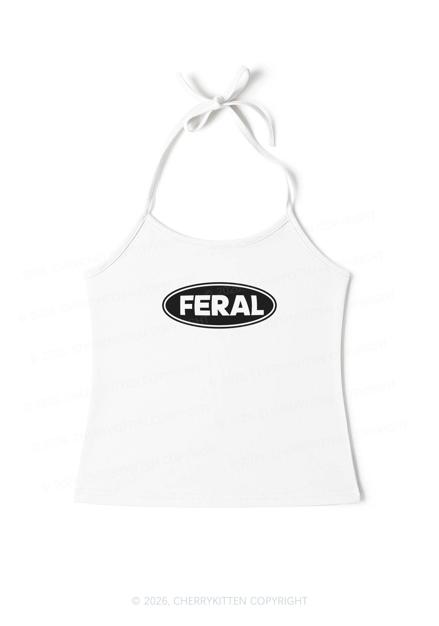 Feral Y2K Halter Neck Cami Cherrykitten