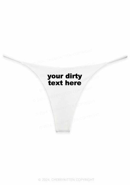 Custom Your Dirty Text Here Y2K Bikini String Thong Cherrykitten