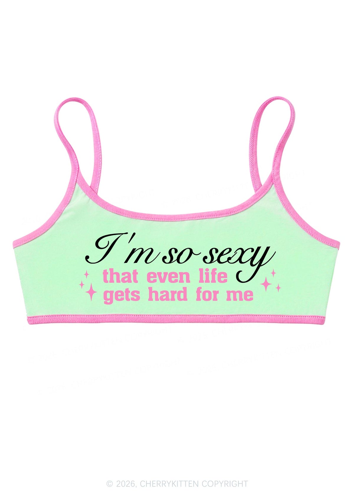 Im So Sexy Y2K Super Crop Cami Cherrykitten