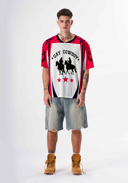 Gay Cowboy Pride Y2K Sport Jersey Shirts Cherrykitten