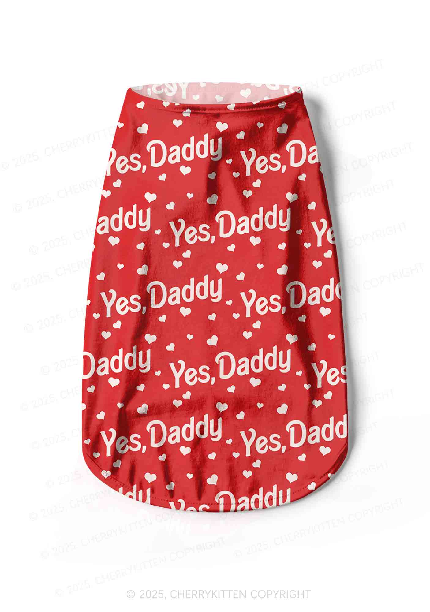 Yes Daddy Y2K Pet Tank Top Cherrykitten