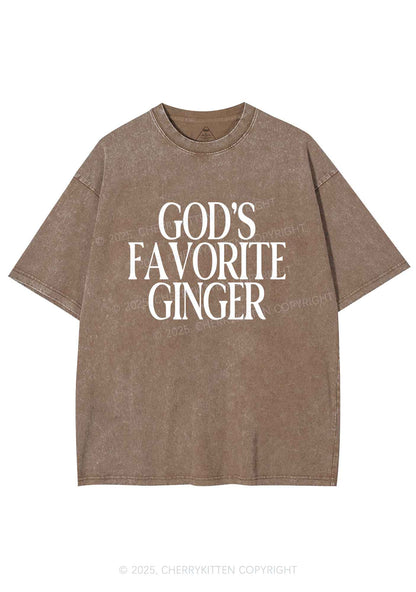 Gods Favorite Ginger Y2K Shirts Washed Tee Cherrykitten