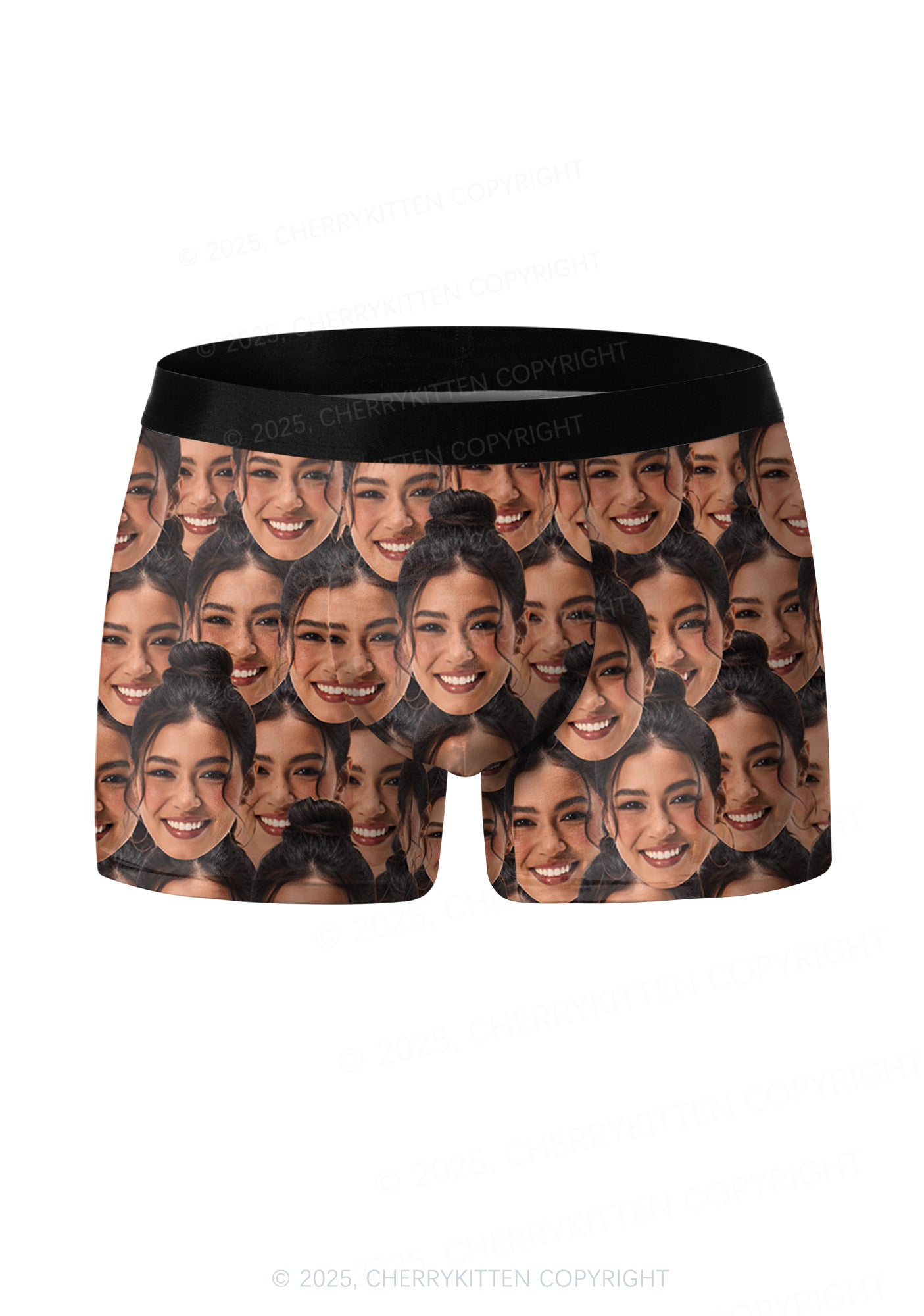 Custom Portrait Valentine's Day Y2K Print Couples Boxer Briefs Set Cherrykitten