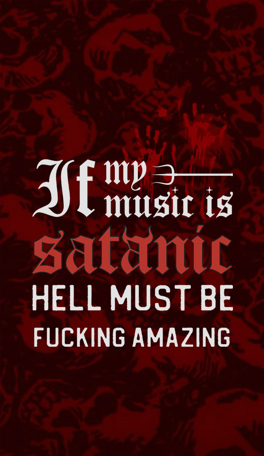 Halloween My Music Is Satanic Y2K Phone Case Cherrykitten