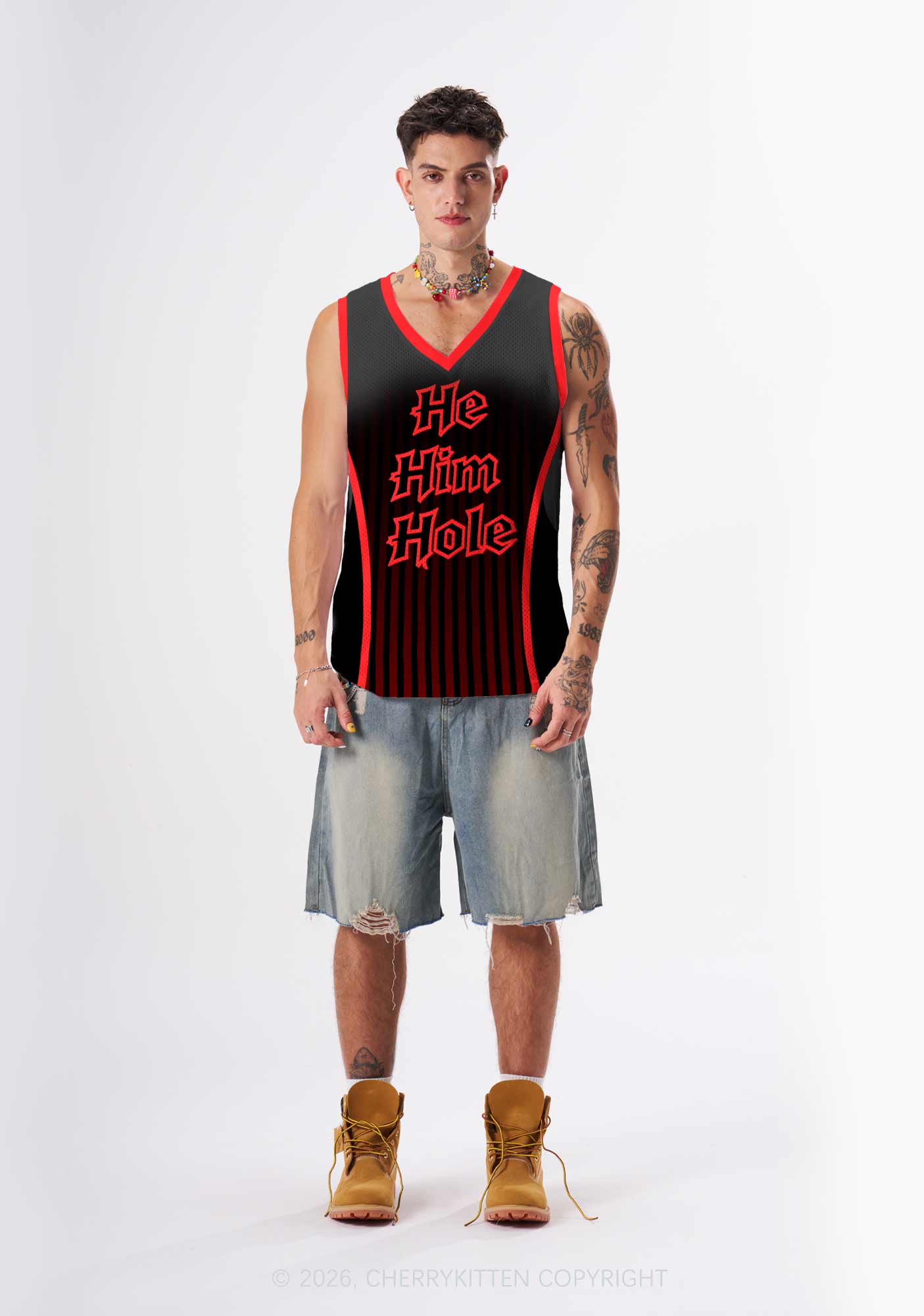 He Him Hole Pride Y2K Sport Jersey Tank Cherrykitten
