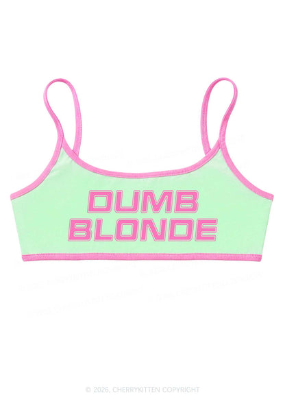 Dumb Blonde Y2K Super Crop Cami Cherrykitten