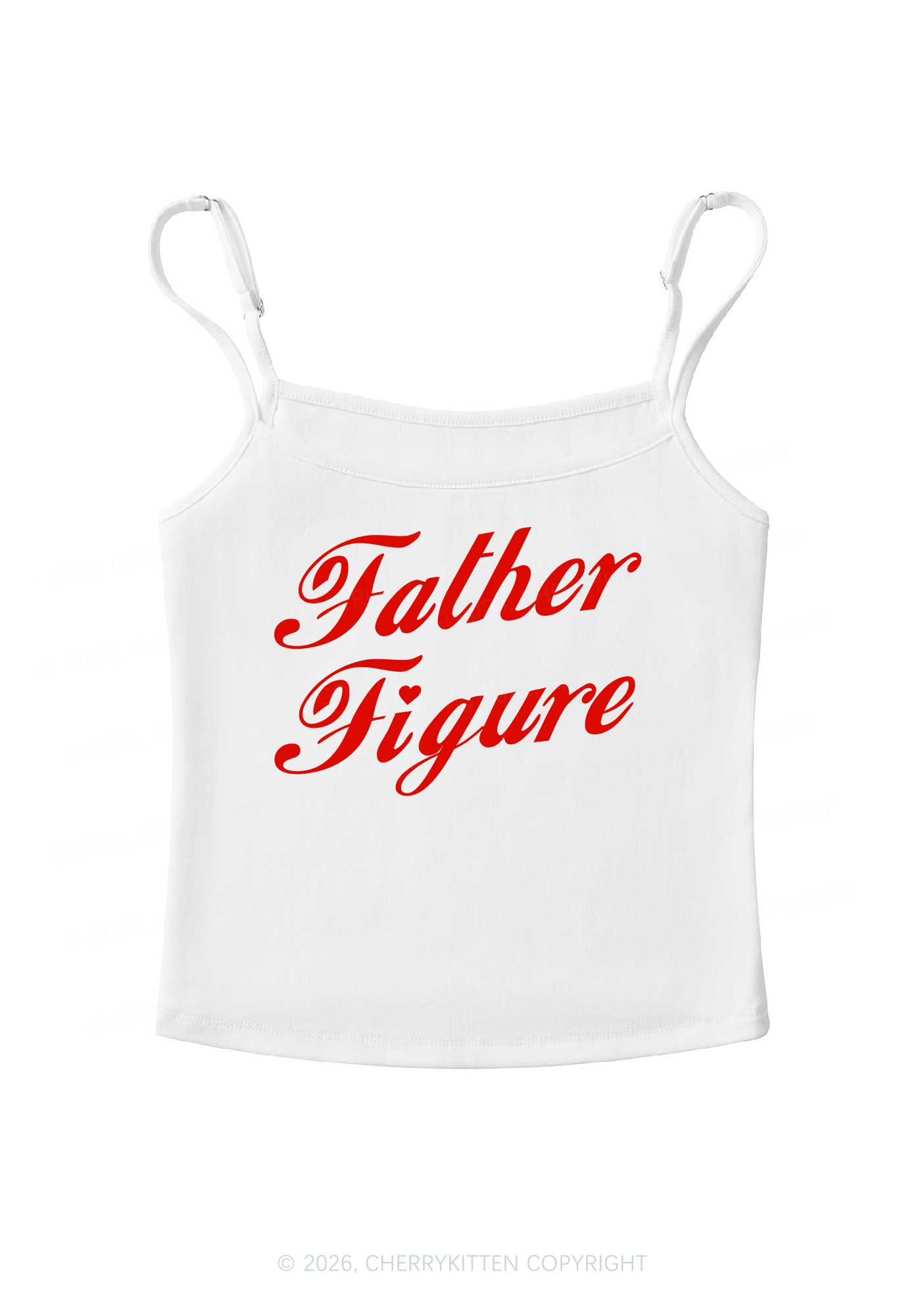 Father Figure Valentine's Day Y2K Spaghetti Strap Cami Cherrykitten