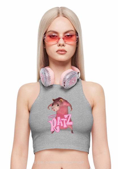 Pink Ratz Y2K Crop Tank Top Cherrykitten