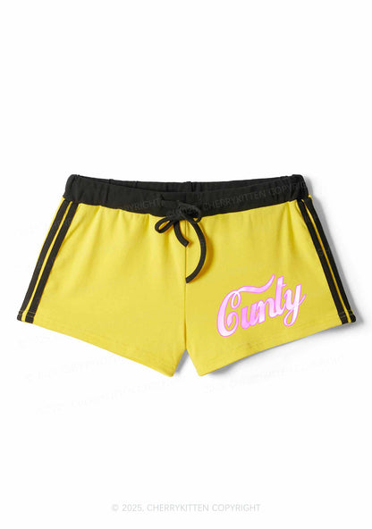 Cunty Y2K Drawstring Mini Shorts Cherrykitten