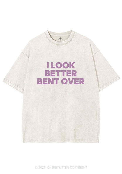 Look Better Bent Over Y2K Shirts Washed Tee Cherrykitten