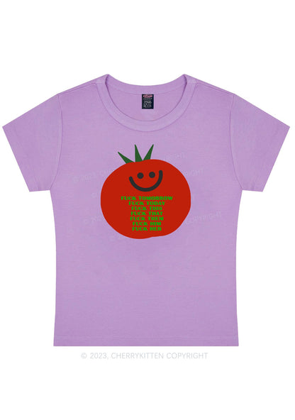 Curvy Fxxk Tomorrow Y2K Baby Tee Cherrykitten