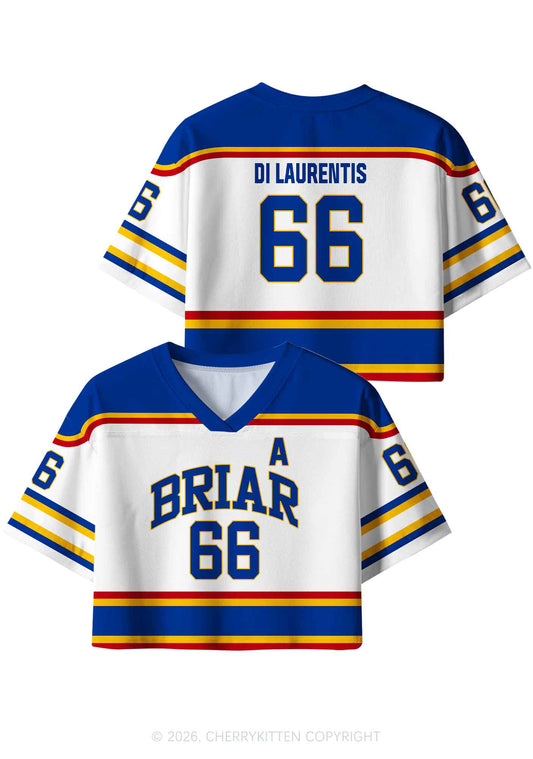 Retro White Hockey Team DL Y2K Crop Sport Jersey Shirts Cherrykitten
