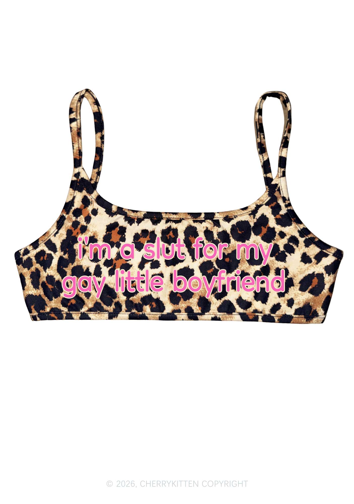 Slxt For My Gay BF Pride Y2K Super Crop Cami Cherrykitten