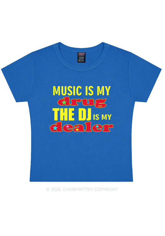 Music Is My Drxg Y2K Baby Tee Cherrykitten