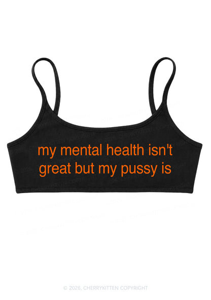 Great Mental Health Y2K Super Crop Cami Cherrykitten