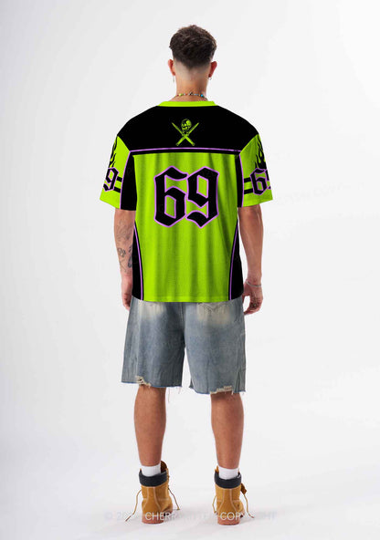 Green Better Faggot Than Fascist Pride Y2K Sport Jersey Shirts Cherrykitten