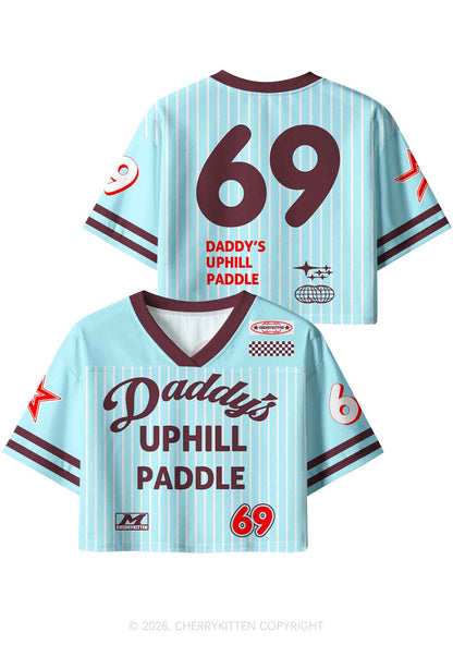 Daddys Uphill Paddle Y2K Crop Sport Jersey Shirts Cherrykitten