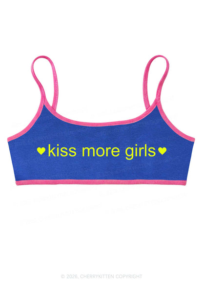 Kiss More Girls Pride Y2K Super Crop Cami Cherrykitten