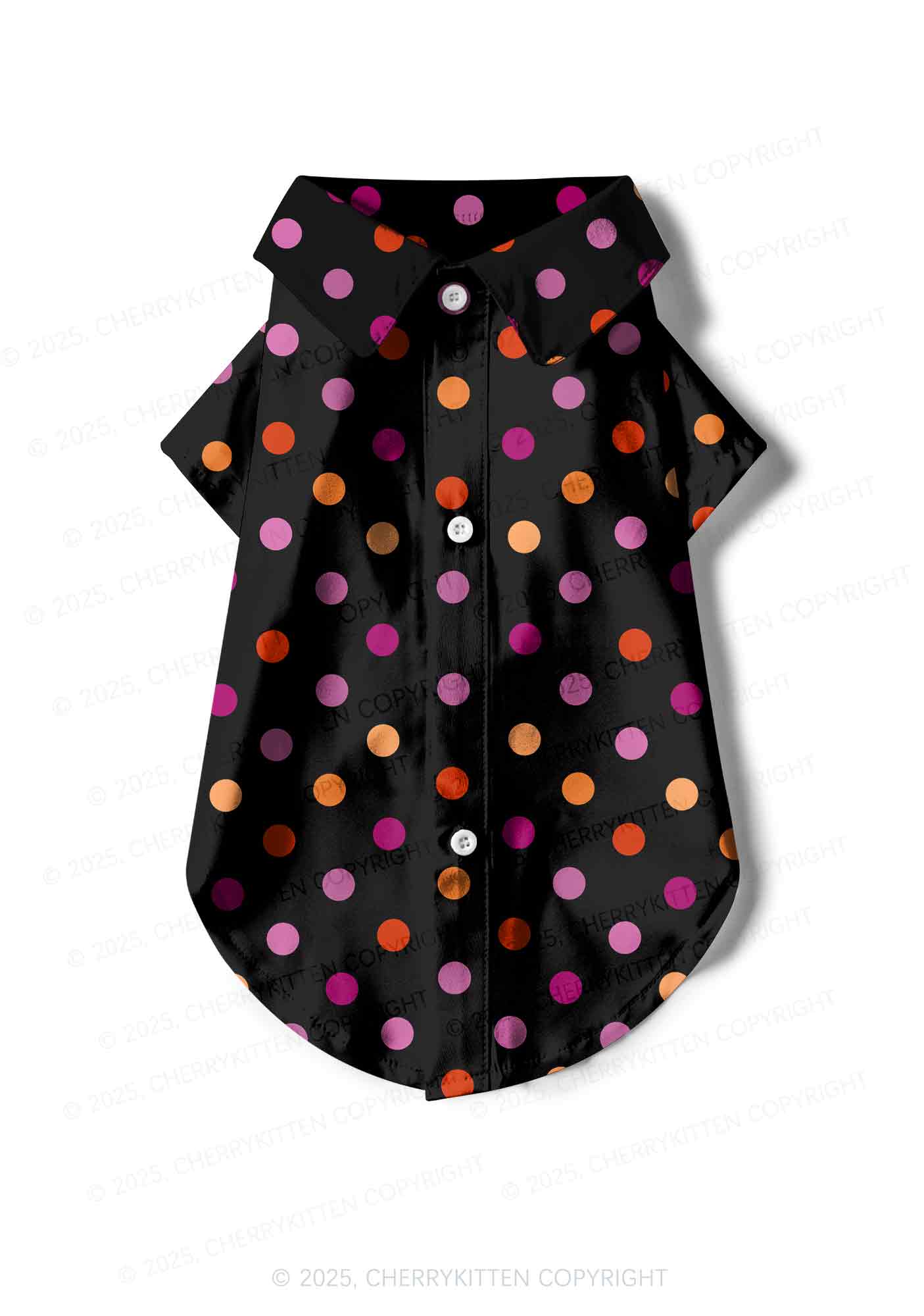 Lesbian Dots Pride Y2K Pet Shirts Cherrykitten