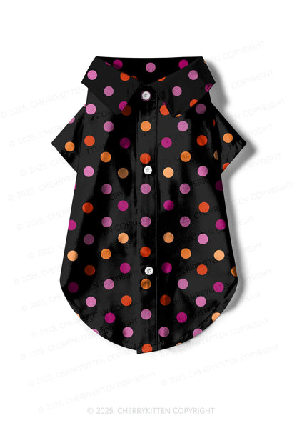 Lesbian Dots Pride Y2K Pet Shirts Cherrykitten