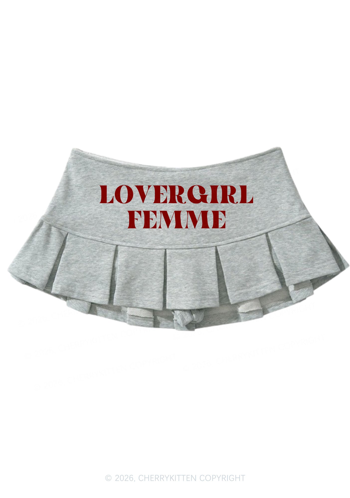 Lovergirl Femme Pride Y2K Mini Pleated Skirts Cherrykitten