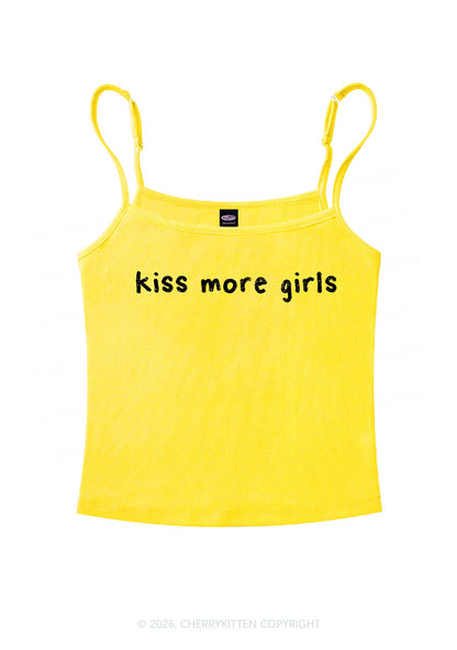 Kiss More Girls Pride Y2K Spaghetti Strap Cami Cherrykitten