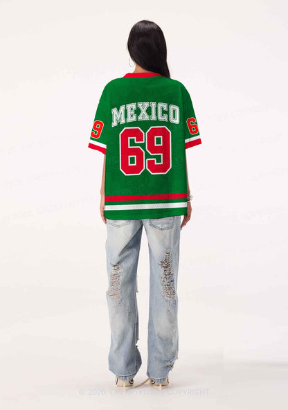 Custom Green Mexico Sombrero Y2K Sport Jersey Shirts Cherrykitten