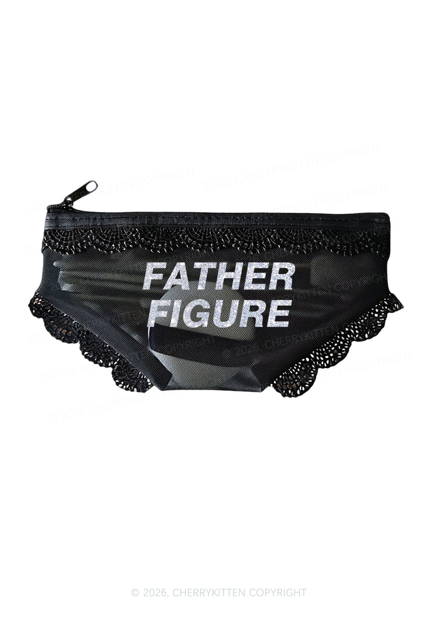 Glitter Father Figure Y2K Briefs Shape Cosmetic Pouch Cherrykitten