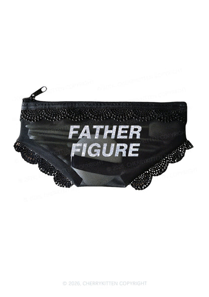 Glitter Father Figure Y2K Briefs Shape Cosmetic Pouch Cherrykitten