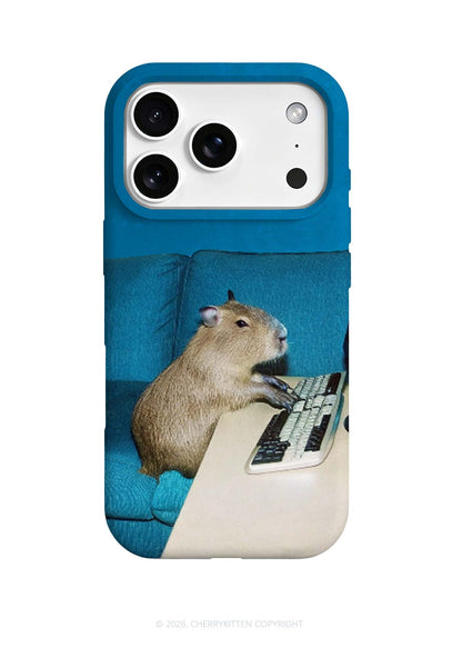 Keyboard Capybara Y2K Phone Case Cherrykitten