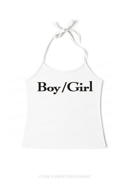 Boy Or Girl Pride Y2K Halter Neck Cami Cherrykitten