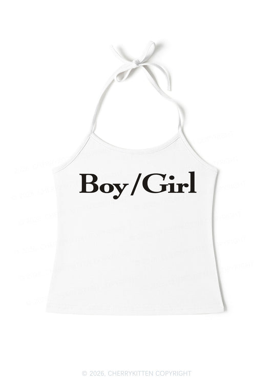 Boy Or Girl Pride Y2K Halter Neck Cami Cherrykitten