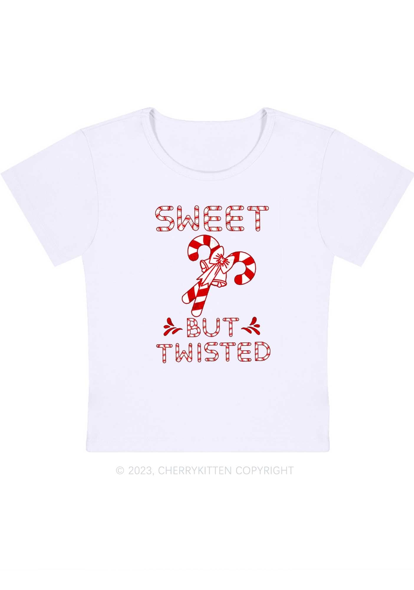 Sweet But Twisted Christmas Baby Tee Cherrykitten
