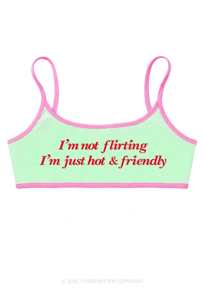 Just Hot And Friendly Y2K Super Crop Cami Cherrykitten