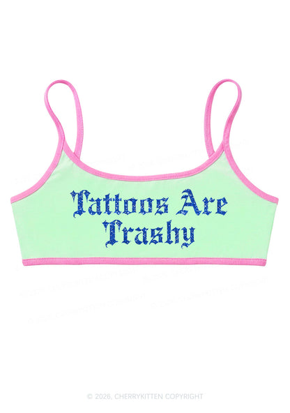 Glitter Tattoos Are Trashy Y2K Super Crop Cami Cherrykitten