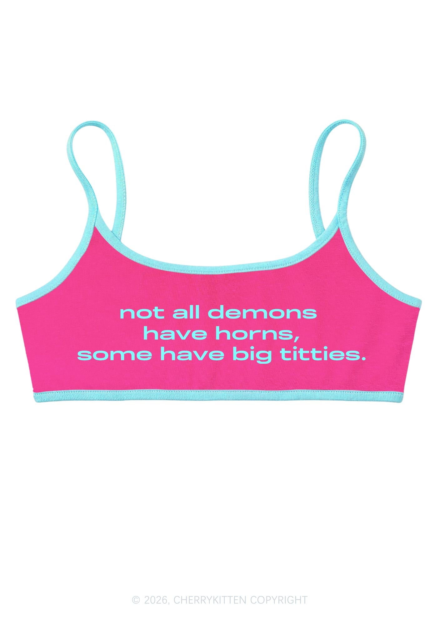 Big Txtties Demons Y2K Super Crop Cami Cherrykitten