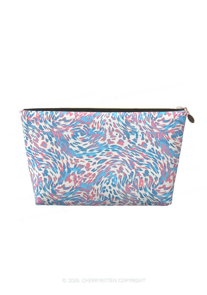 Trans Leopard Pride Y2K Makeup Bag Cherrykitten