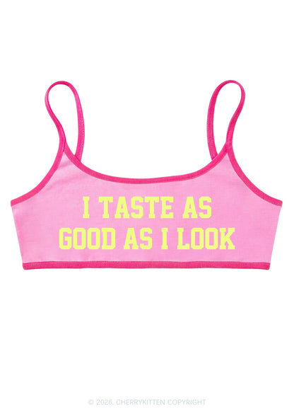 I Taste As Good As I Look Y2K Super Crop Cami Cherrykitten