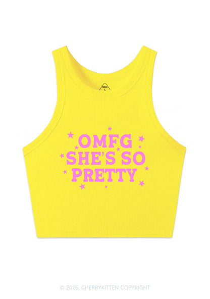 OMFG Shes So Pretty Pride Y2K Crop Tank Top Cherrykitten