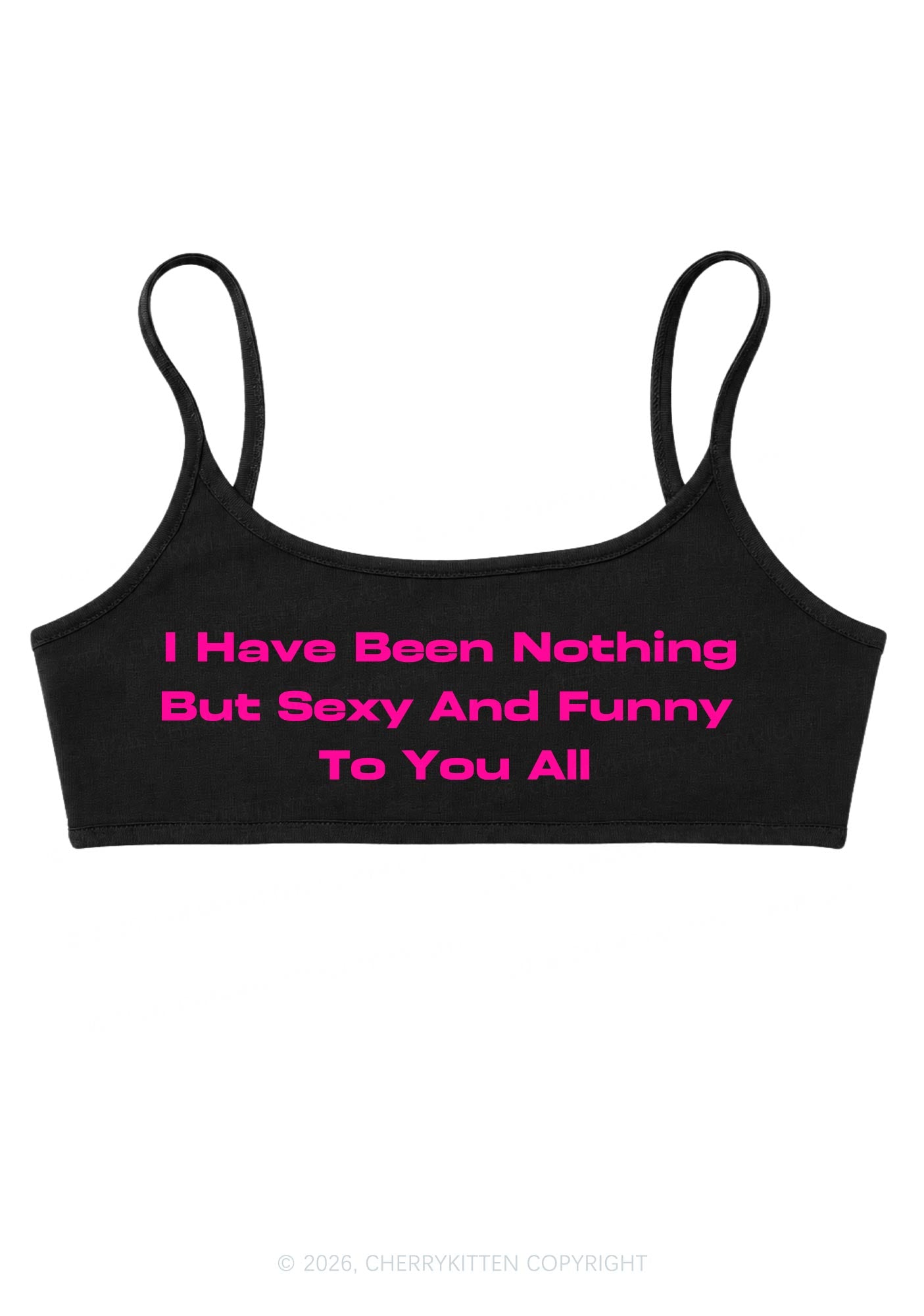 I Have Been Funny Y2K Super Crop Cami Cherrykitten