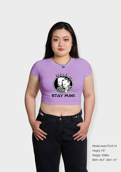 Curvy Kids Stay Punk Baby Tee