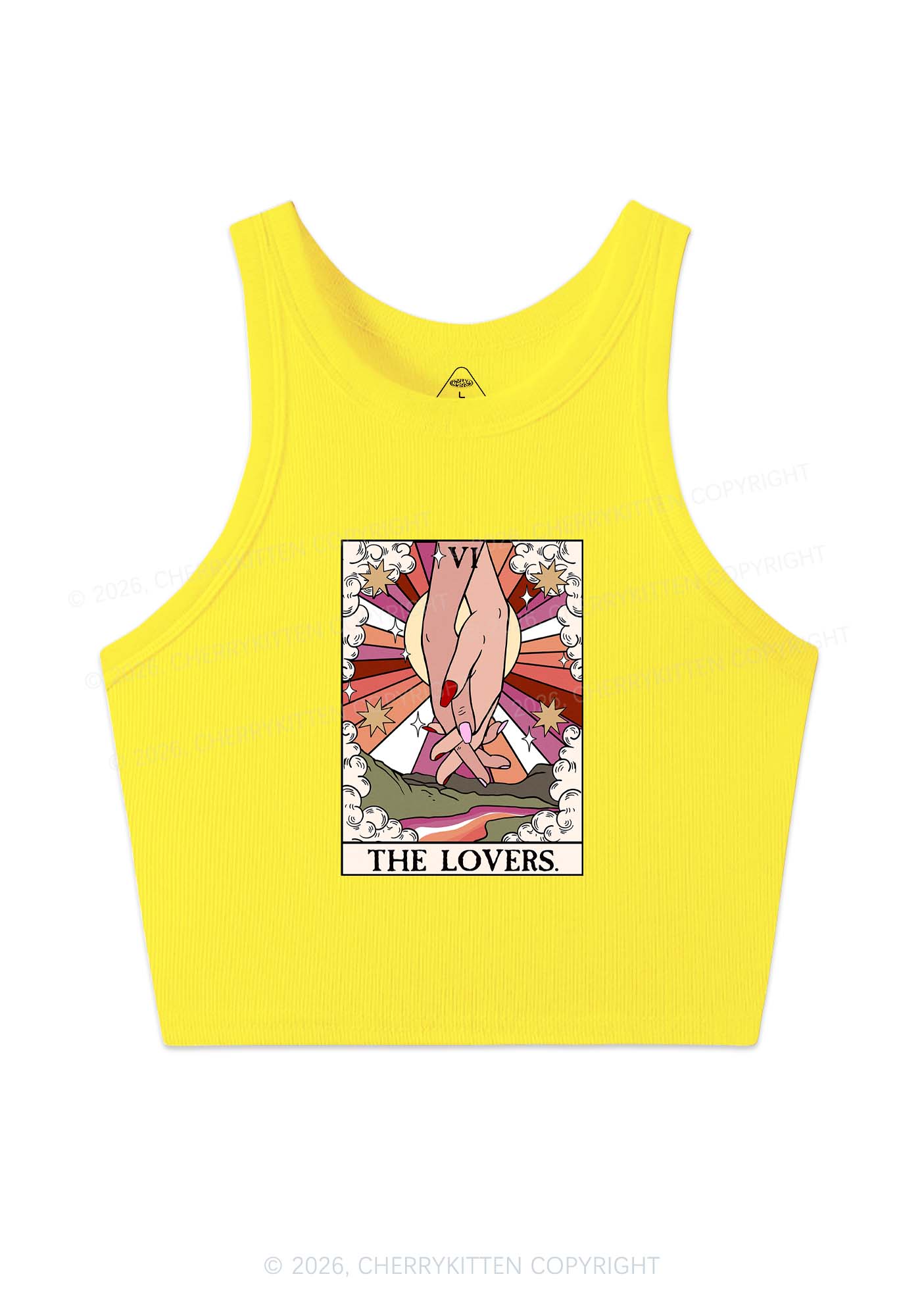 The Lesbian Lovers Y2K Crop Tank Top Cherrykitten