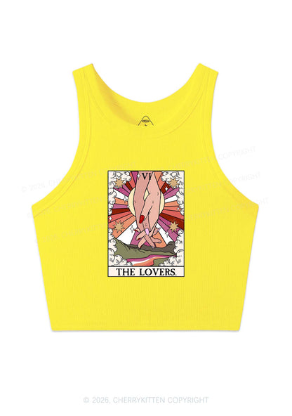 The Lesbian Lovers Y2K Crop Tank Top Cherrykitten