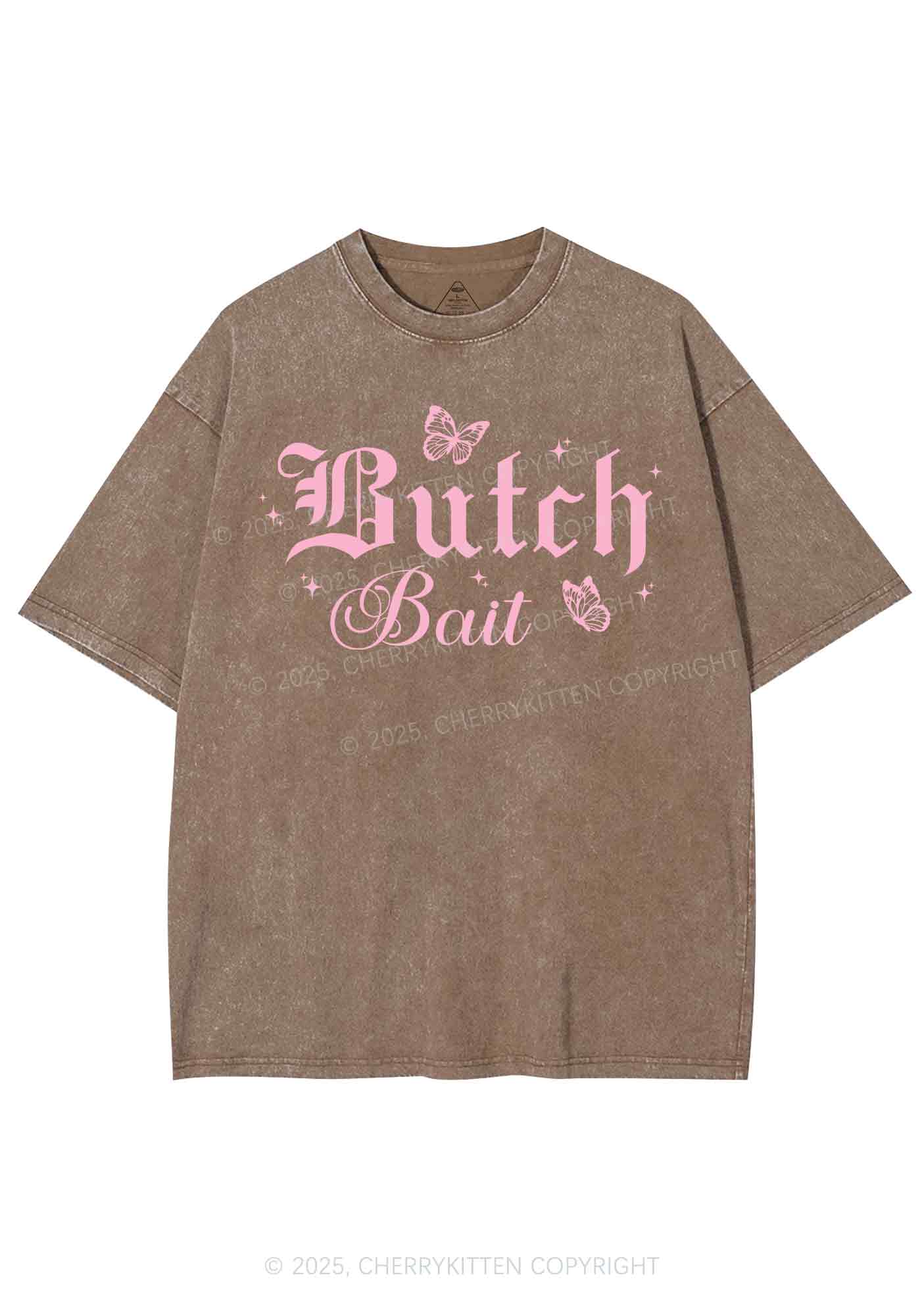 Butch Bait Pride Y2K Shirts Washed Tee Cherrykitten