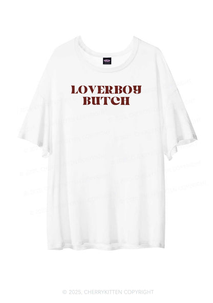 Loverboy Butch Pride Y2K Sheer Boyfriend Tee Cherrykitten