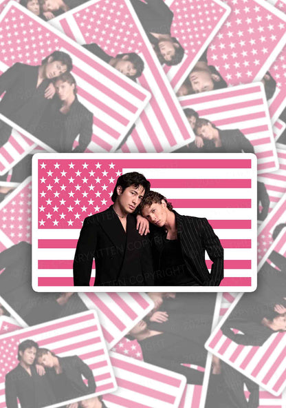 Black Suit HR 1pc Y2K Sticker Cherrykitten